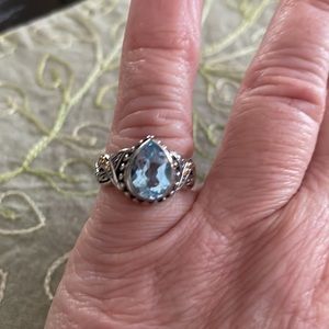 Size 5 blue topaz ring